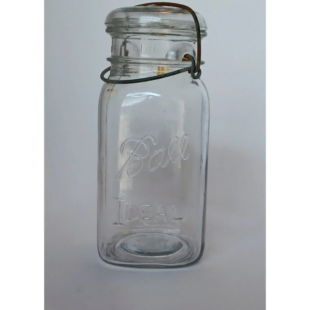 Vintage Antique Ball Ideal Glass Canning Jar